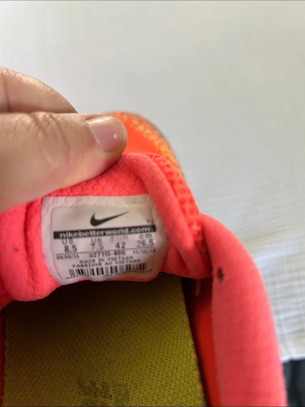 Nike Orange Multicolor Flyknit Running Shoes